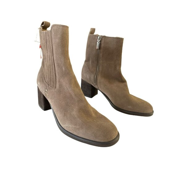 Blondo Sonali Brown Waterproof Ankle Boots Winter Block Heel Sz 8.5 NEW - Picture 2 of 9